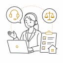 オンライン相談と許認可サポートのイメージ